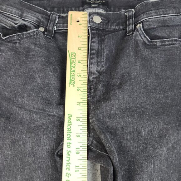 Banana Republic Jeans Women's 31/12 Bootcut Black Denim Pants Stretch Flare - Picture 5 of 13